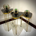 * 3-Piece Round Nesting Coffee Table Set – Modern Wood Side Tables