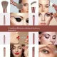 3-Piece Soft Makeup Brush Set for Foundation, Powder, Contour & Eyeshadow