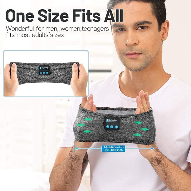 2-in-1 Bluetooth Sleep Headband with Eye Mask & Wireless Headphones