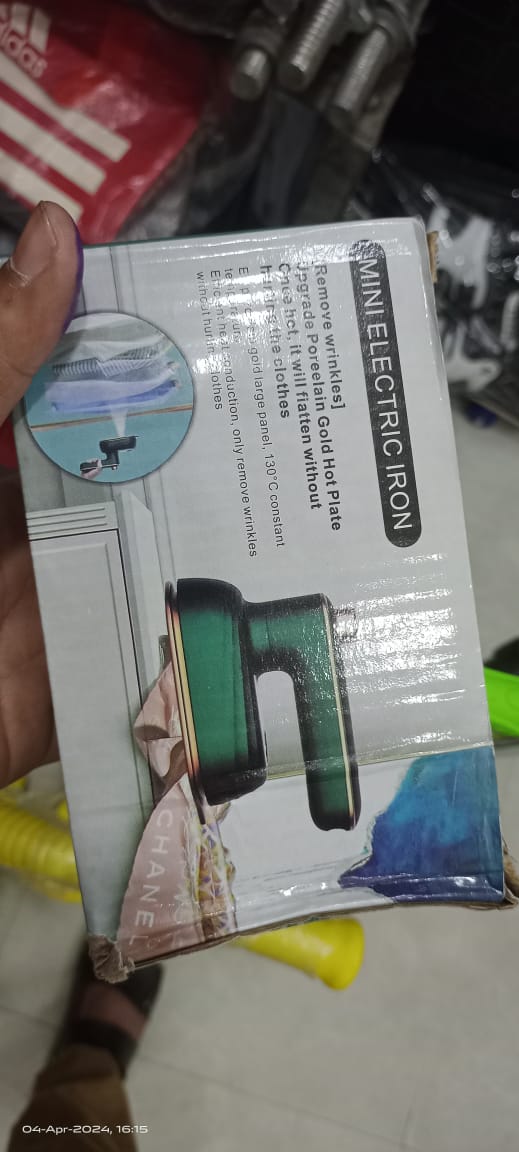 *Mini Portable Steam Iron – 180° Rotatable Foldable Handheld Garment Steamer for Travel**