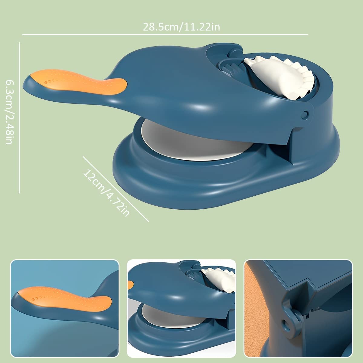 # 2-in-1 Dumpling Maker & Dough Press – Manual Samosa, Gujiya & Pastry Mould