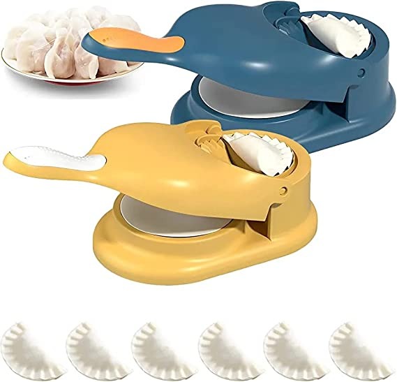 # 2-in-1 Dumpling Maker & Dough Press – Manual Samosa, Gujiya & Pastry Mould