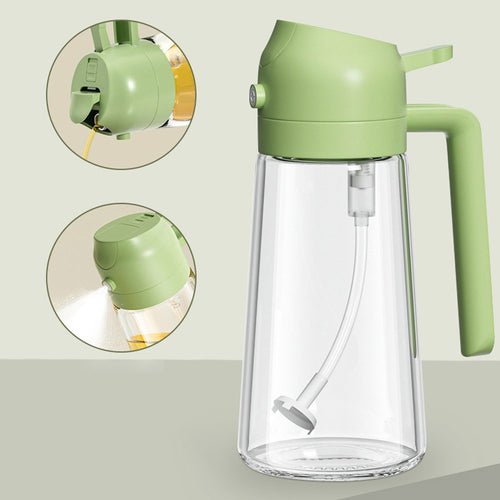 2-in-1 Oil Sprayer Bottle – Kitchen Cooking Oil Spray & Pour Dispenser for BBQ & Baking**