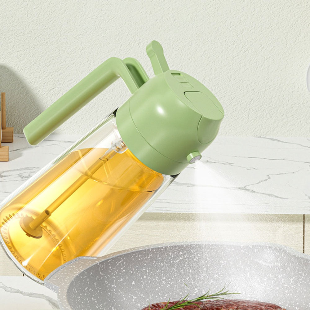 *2-in-1 Oil Sprayer Bottle – Kitchen Cooking Oil Spray & Pour Dispenser for BBQ & Baking**