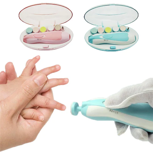 # 6-in-1 Electric Baby Nail Trimmer – Safe Infant Nail Filer & Grooming Kit