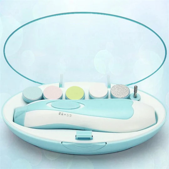 # 6-in-1 Electric Baby Nail Trimmer – Safe Infant Nail Filer & Grooming Kit