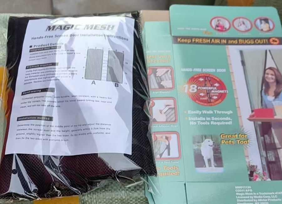 # Magnetic Mosquito Mesh Door Curtain – Automatic Closing Fly & Insect Screen for Home