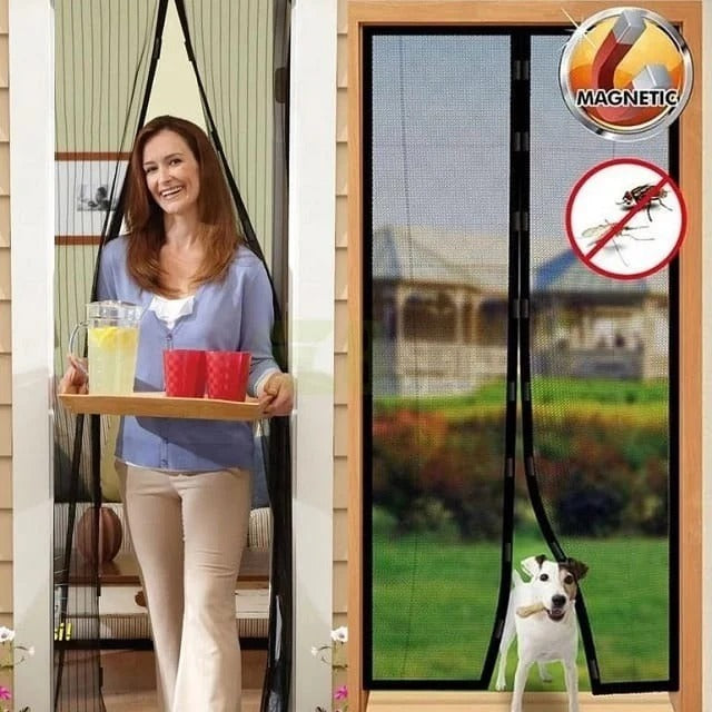 # Magnetic Mosquito Mesh Door Curtain – Automatic Closing Fly & Insect Screen for Home