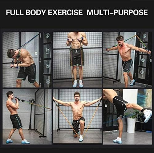 11-Piece Resistance Bands Set – Home Gym Workout Kit with Handles