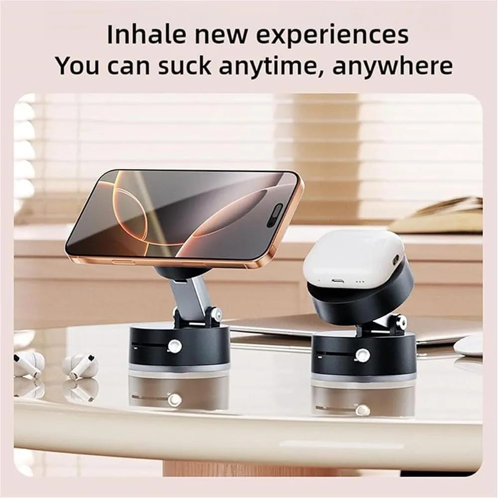 Double-Sided Magnetic Phone Holder | Adjustable Rotating Foldable Suction Mount