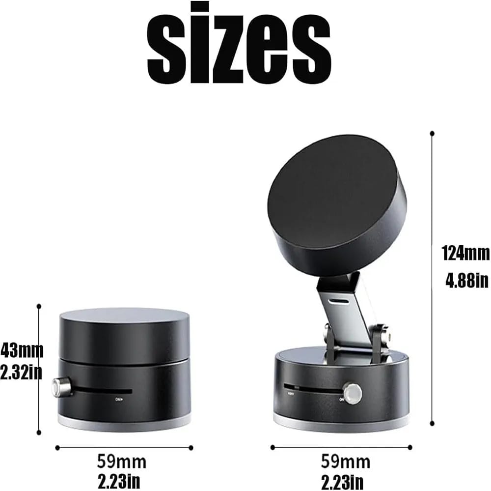 Double-Sided Magnetic Phone Holder | Adjustable Rotating Foldable Suction Mount