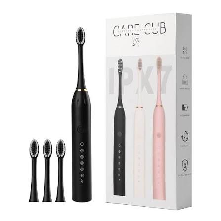 Rechargeable Electric Toothbrush with 2 Extra Heads | USB Charging Electric Teeth Brush