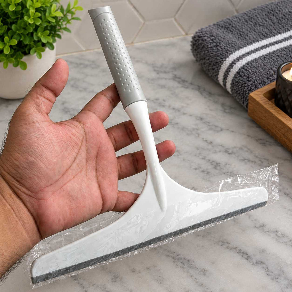 Handheld Window Glass Wiper | Bathroom Mirror & Glass Cleaning Squeegee