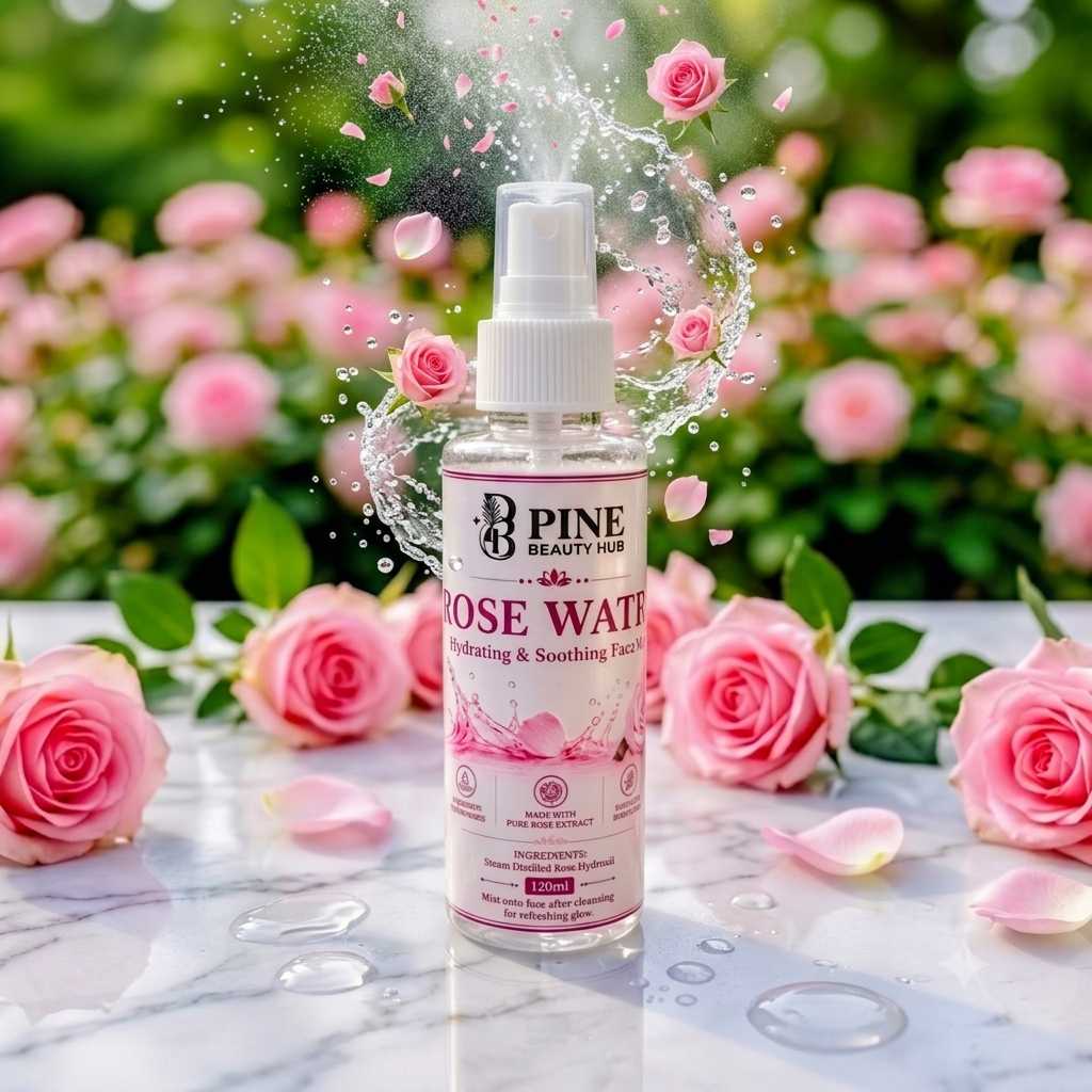 Premium Rose Water Face Mist 120ml | Hydrating Facial Toner