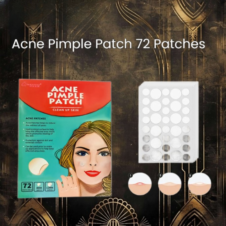 Acne Pimple Patches 72pcs | Hydrocolloid Invisible Spot Treatment