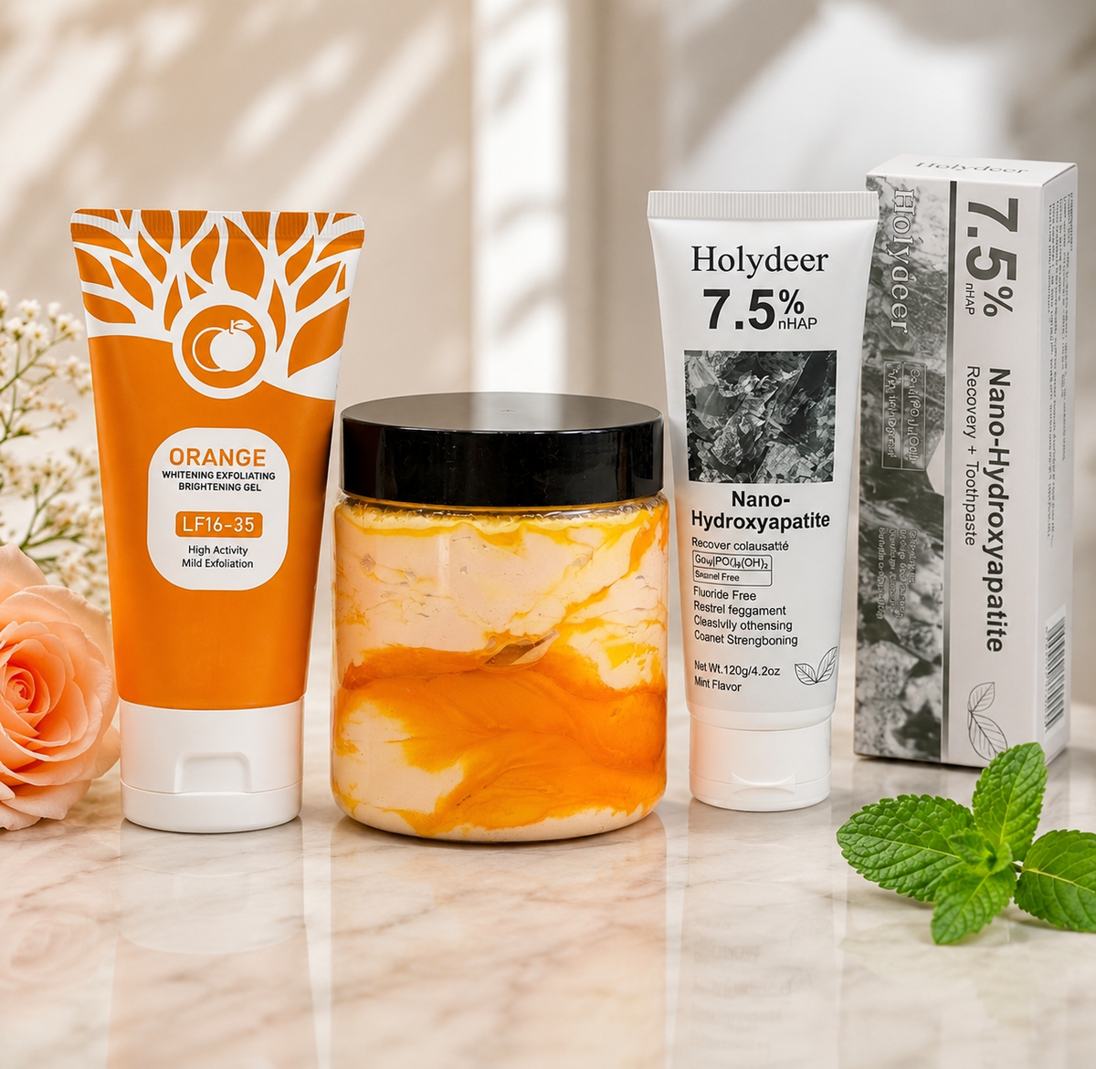 Orange Enzymes Exfoliating Brightening Gel 100ml | Facial Peeling & Glow Treatment