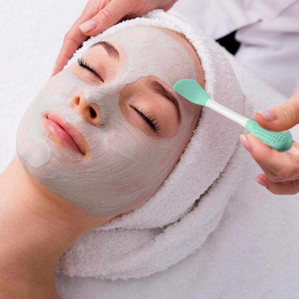 2-in-1 Silicone Face Mask Applicator & Facial Cleansing Brush