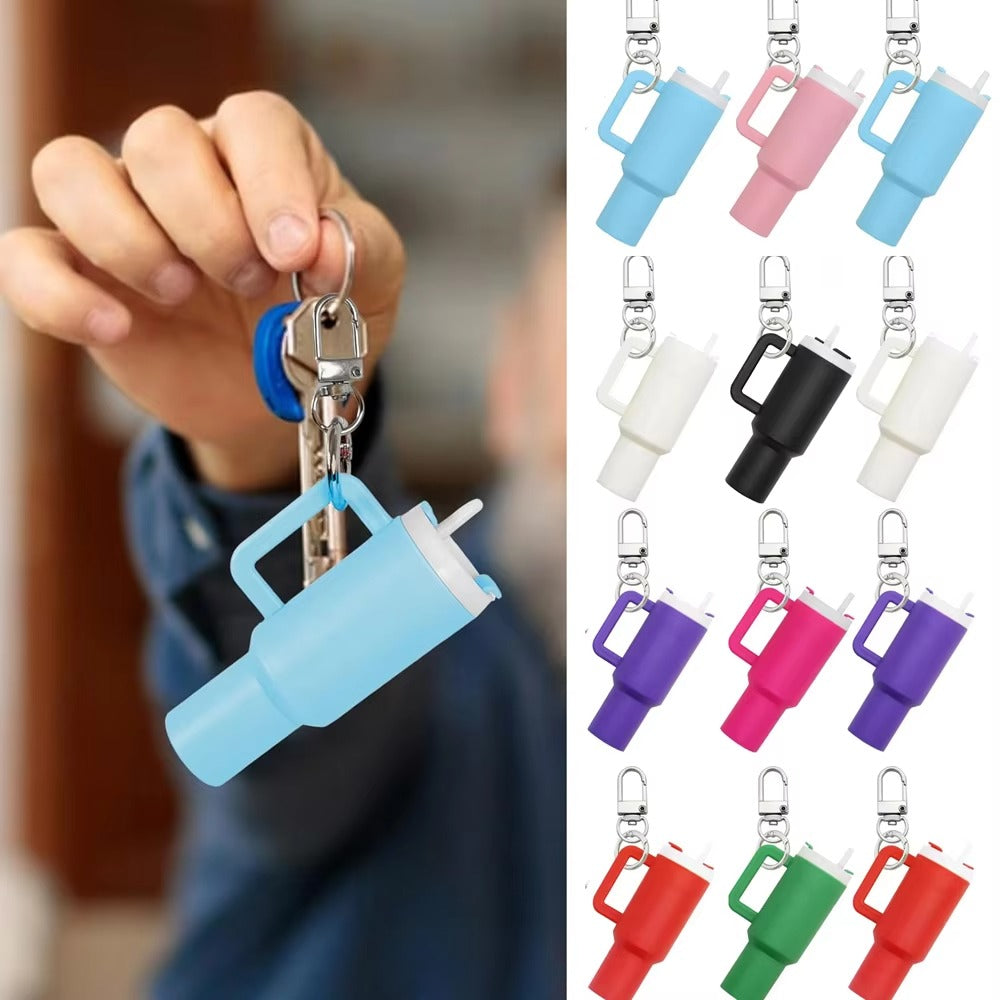 Mini Stanley Tumbler Key Chain – Colorful Cute Cup Charm for Bags & Keys