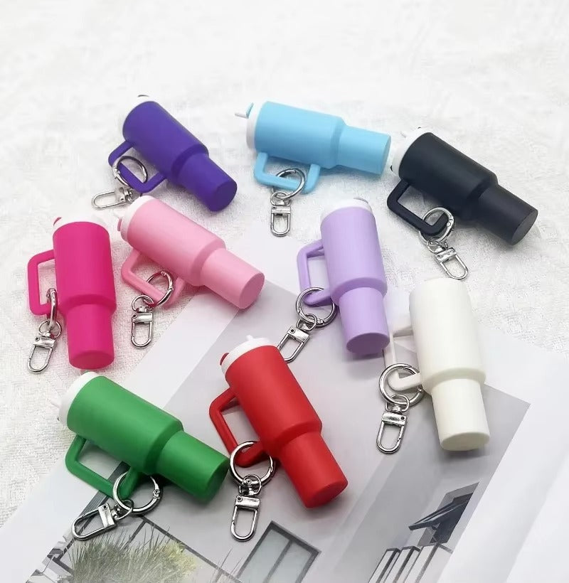 Mini Stanley Tumbler Key Chain – Colorful Cute Cup Charm for Bags & Keys